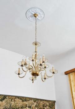 Murano skleněný lustr 1970 Murano skleněný lustr 1970