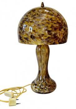 Skleněná lampa hnědá Art Deco Skleněná lampa hnědá Art Deco