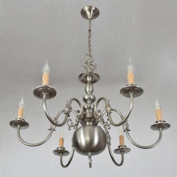 Bílý vlámský lustr s rybami Bílý vlámský lustr s rybami