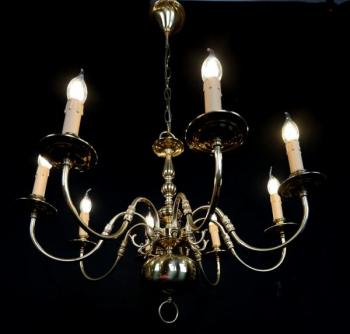 Zlatý holandský lustr osmiramenný Zlatý holandský lustr osmiramenný