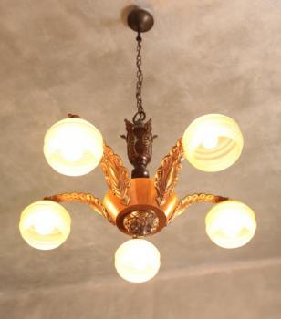Starožitný lustr Art Deco Starožitný lustr Art Deco
