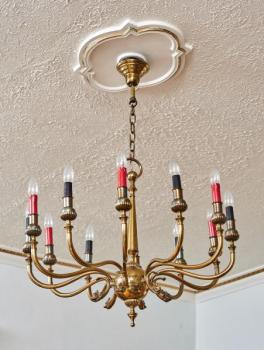 Francouzský empírový lustr s hady Francouzský empírový lustr s hady