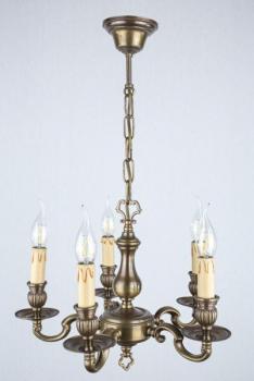 Menší bronzový lustr 5 ramen Menší bronzový lustr 5 ramen