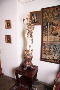 Pětiramenný světlonoš v barokním provedení. Lampa Pětiramenný světlonoš v barokním provedení. Lampa