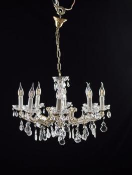 Osmiramenný lustr s ověsy Osmiramenný lustr s ověsy