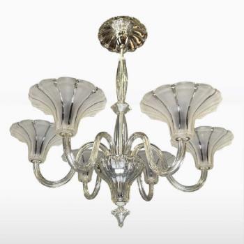 Skleněný lustr Art-Deco Skleněný lustr Art-Deco
