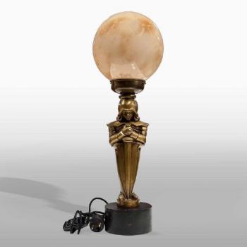 Stolní lampa s rytířem Stolní lampa s rytířem